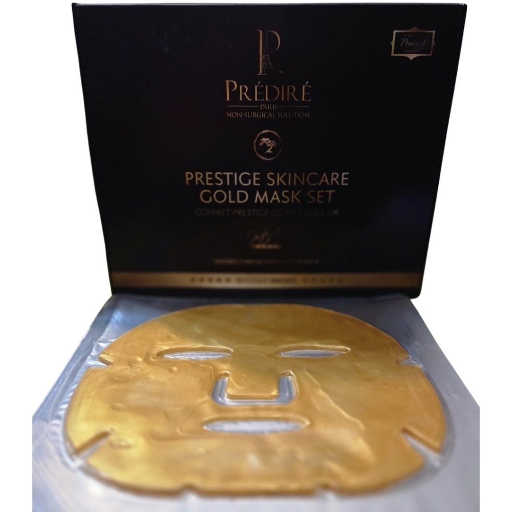 🔥Predire Paris Prestige Skincare Gold 10 MASK SET in Box